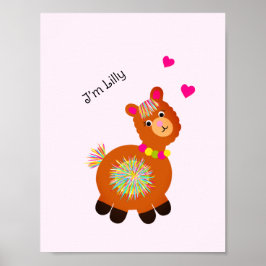 Poster Pequena Lhama