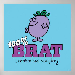 Poster Pequena Miss Naughty 100% Brat