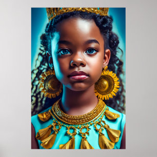 Poster Pequena princesa africana, Black-History-Month Her