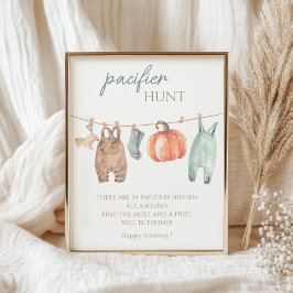 Poster Pequena queda de abóbora Rapaz Caça Pacificadora