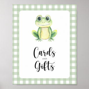 Poster Pequena rã - cartões e presentes baby shower