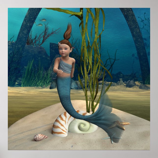 Póster Pequena Sereia (Frente)