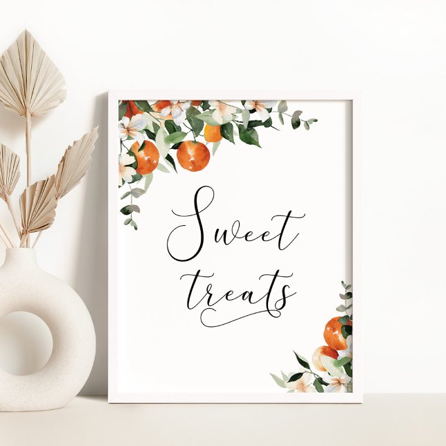 Poster Pequenas doces bonitas. Citrinos doces (Criador carregado)