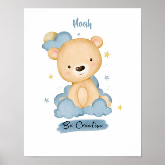 Poster Pequenas Lições do Urso da Nuvem