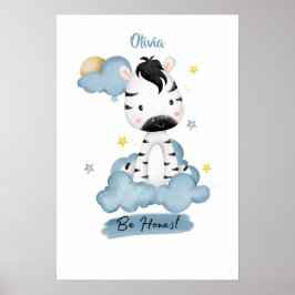 Poster Pequenas Lições Zebra das Nuvens