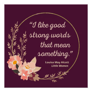 Póster Pequenas mulheres citando IV - Estilo bonito
