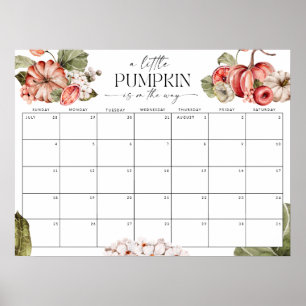 Poster Pequeno Abóbora no Caminho Adivinha o Sinal da Dat