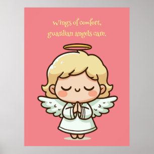 Poster Pequeno anjo orando