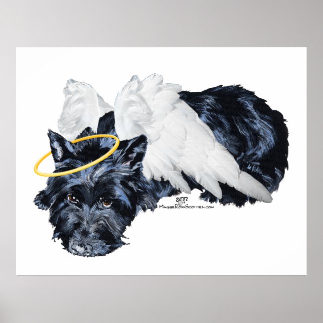 Póster Pequeno Anjo Scottie Descansando (Frente)