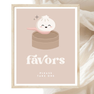 Poster Pequeno Bao Dim Sum Favor Sinal