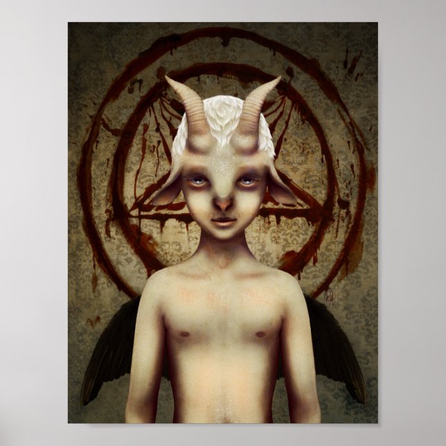 PÓSTER PEQUENO BAPHOMET (Frente)