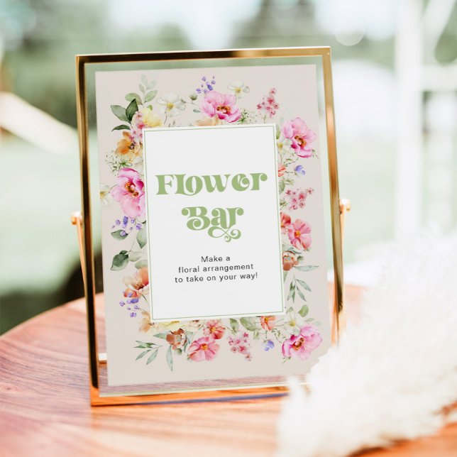 Poster Pequeno bar de flor silvestre (Criador carregado)