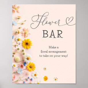 Poster Pequeno Bar Flor de Flor Selvagem