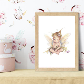 Poster Pequeno bebezinho fofo Penteado