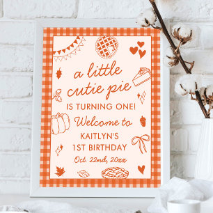 Poster Pequeno Bolo de Amor Comemora o Primeiro Aniversár