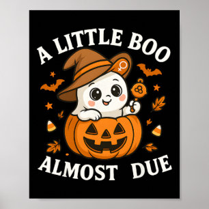 Poster Pequeno Boo Está Quase A Vir À Gravidez No Hallowe