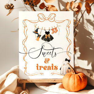 Poster Pequeno Boo halloween Clothesline Sweets and Treat