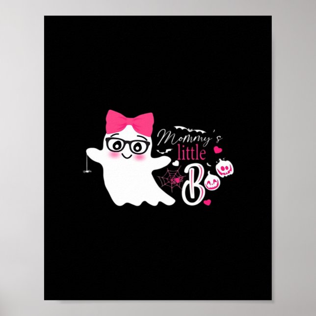 Poster Pequeno Boo Halloween da mamãe (Frente)