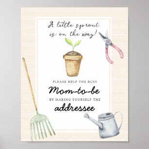 Poster Pequeno broto - Ajude a Mãe Ocupada a Ser