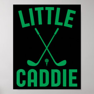 Poster Pequeno Caddie Golf Club Golfer Golfe Kids Boys G