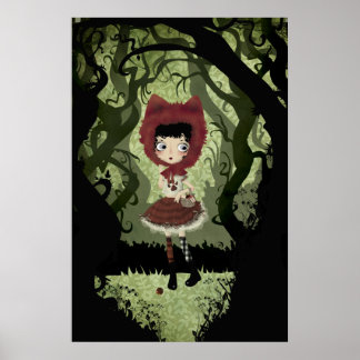 Poster Pequeno Cartão Vermelho De Cabelo