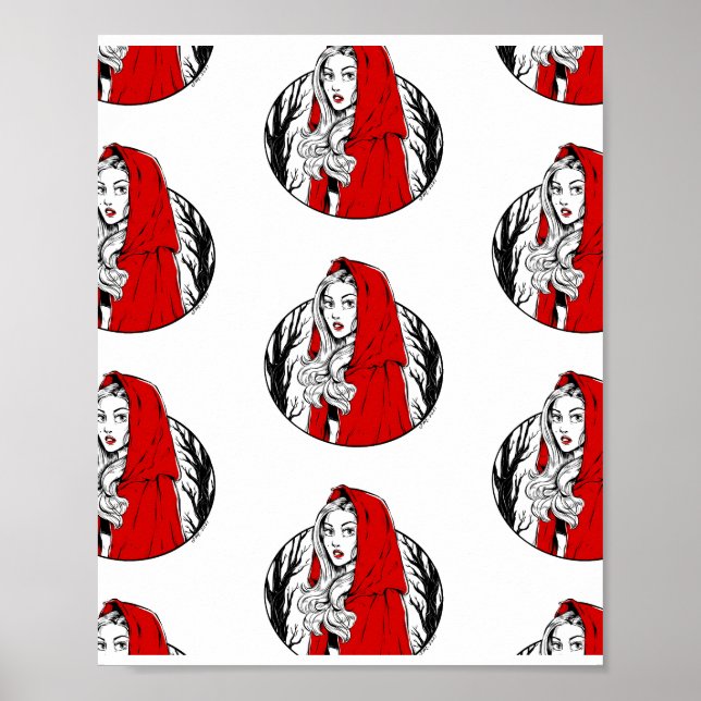 Poster Pequeno Chapéu Vermelho (Frente)