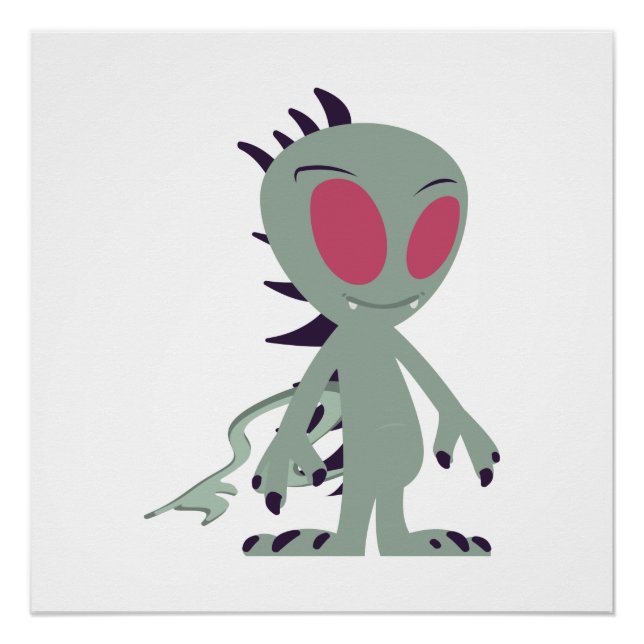 Póster Pequeno Chupacabra (Frente)