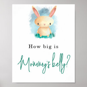 Poster Pequeno Coelhinho - Quão grande é a barriga de Mam
