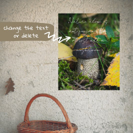 Poster Pequeno cogumelo bonito