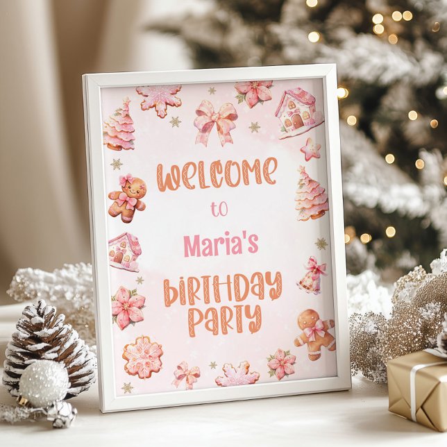 Poster Pequeno Cookie Oh Que Feliz Natal (Criador carregado)