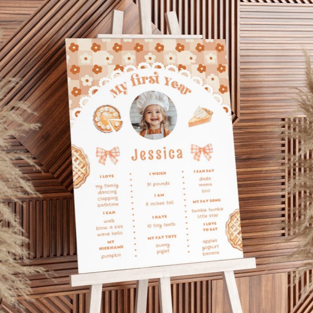 Poster Pequeno Cutie primeiro aniversario do Pie - Marco (Criador carregado)