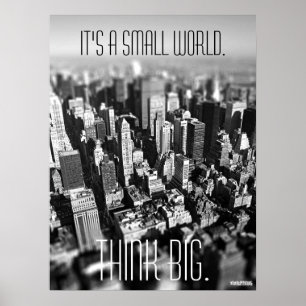 Poster pequeno de New York do mundo