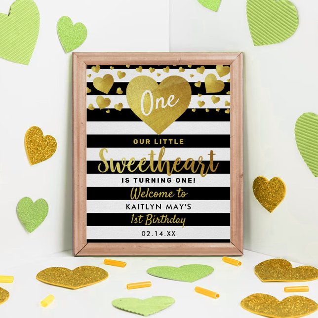 Poster Pequeno Dia de os namorados Querida Qualquer Idade (Criador carregado)