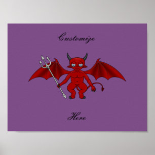 Póster Pequeno Diabo Vermelho Thunder_Cove