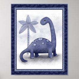 Poster Pequeno Dinossauro Roar - Brachiosaurus NurserArt