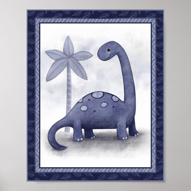 Poster Pequeno Dinossauro Roar - Brachiosaurus NurserArt (Frente)