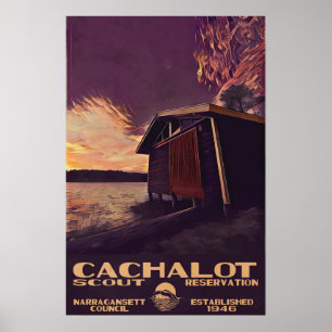 Poster pequeno do WPA-Estilo de Cachalot