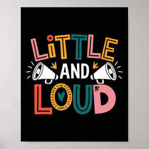 Poster Pequeno E Alto, Animador Cheerleader E Cheer Che