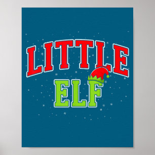 Poster Pequeno Elfo Natal Família Correspondência Grupo N