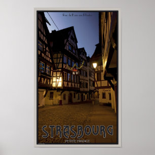 Póster Pequeno France amanhecer de Strasbourg -