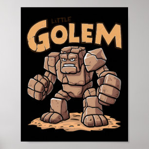 Poster Pequeno Golem de Volta à Escola Kid Golem