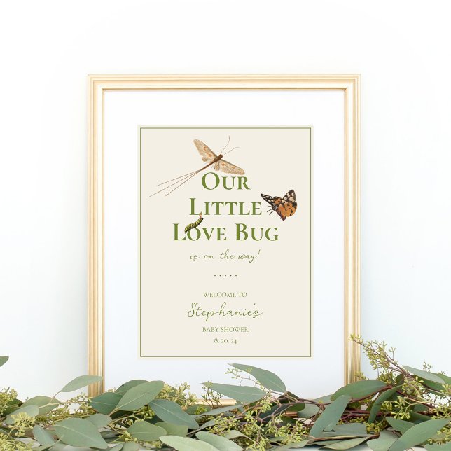 Poster Pequeno Inseto de Amor Bem-vindo (Criador carregado)