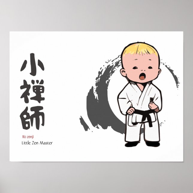 Poster Pequeno Mestre Zen (Frente)