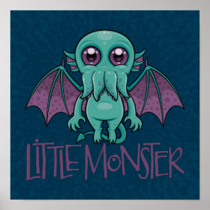 Poster Pequeno Monstro do Cthulhu, Bebê Gelado