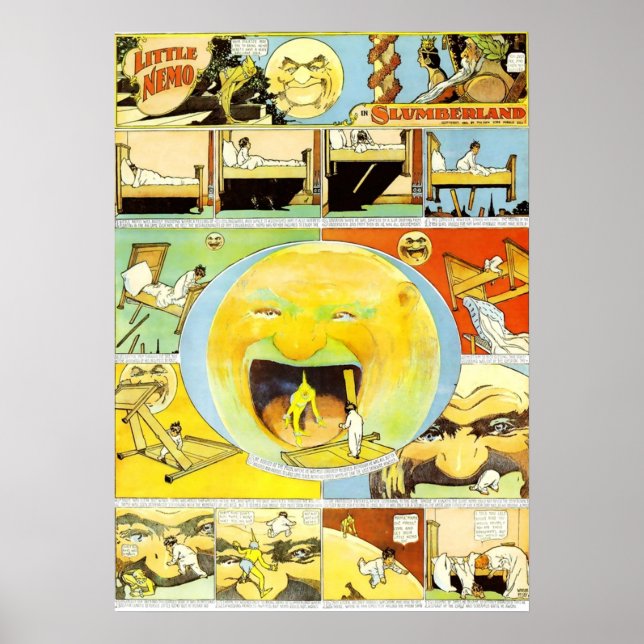 Poster Pequeno Nemo e Lua (Frente)