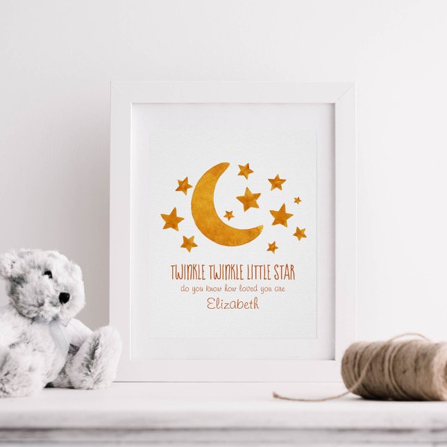 Poster Pequeno Nome da Estrela Lua e Estrela Cura Úmida (Criador carregado)