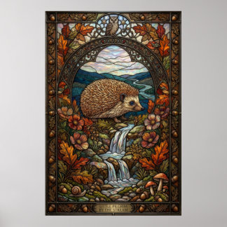 Poster Pequeno Peregrino pelo Córrego Vitral Hedgeho