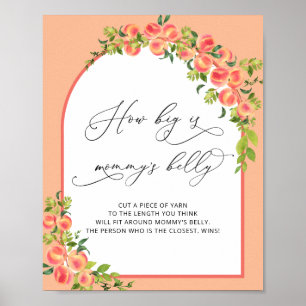 Poster Pequeno Pêssego Quanto Grande é Mamãe