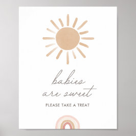 Poster Pequeno Raio de Sol Bebês de Sol são Doces