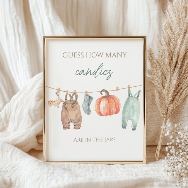 Poster Pequeno Rapaz Da Abóbora Adivinha Quantas Canções (Criador carregado)